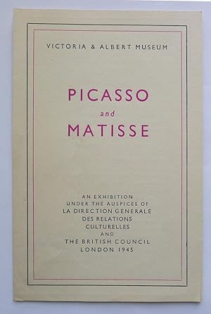 Picasso, Matisse Exhibition. Victoria and Albert Museum.