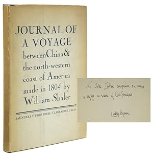 Seller image for Journal of a Voyage Between China and the North-Western Coast of America, Made in 1804 by William Shaler. Introduction by Lindley Bynum for sale by The Old Mill Bookshop