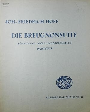 Immagine del venditore per Die Breugnonsuite for String Trio, Op.13, Score and Parts venduto da Austin Sherlaw-Johnson, Secondhand Music