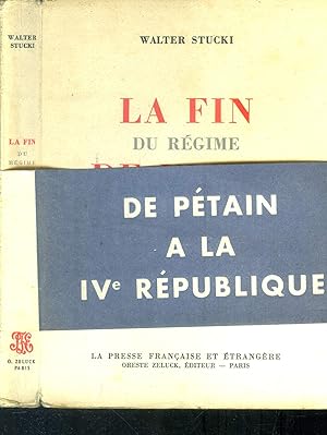 Imagen del vendedor de la fin du rgime de Vichy a la venta por Le-Livre