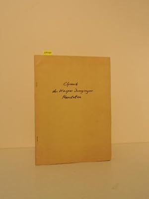 Chronik des Kaspar Junginger, Neenstetten - Weber, Landwirt und Schultheiß ca. 1795 - 1811 und na...