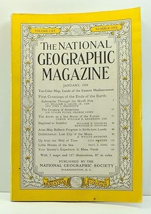 Bild des Verkufers fr The National Geographic Magazine, Volume 115, Number 1 (January, 1959) zum Verkauf von Cat's Cradle Books