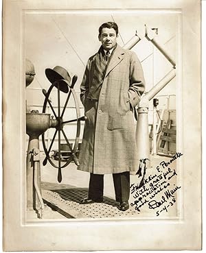 ORIGINAL PHOTOGRAPH of the ACADEMY AWARD WINNING AMERICAN MOVIE STAR PAUL MUNI, INSCRIBED & SIGNE...