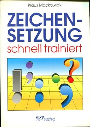 Seller image for Zeichensetzung schnell trainiert for sale by Gabis Bcherlager