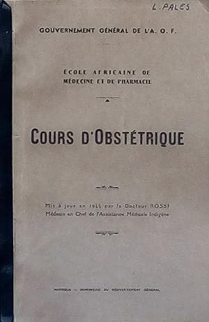 Cours d'Obstétrique