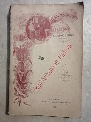 Sant Antonio di Padova 1896 - de CHERANCE Leopold - En italien Religion Biographie Spiritualité