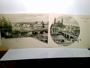 Paris. Exposition Universelle 1900. Set 2 x AK s/w. ungel. 1900. 1 x Vue sur le Trocadér, 10079 c...