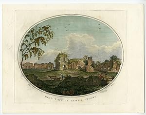 Antique Print-LEWES PRIORY-S.PANCRAS-RUIN-MONASTERY-Lambert of Lewes-Basire-1782