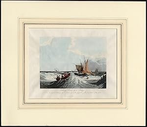 Antique Print-FISHING-SAIL-ROWING-BOAT-SEA-NET-Owen-1818