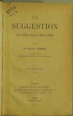 la suggestion son role dans l'education