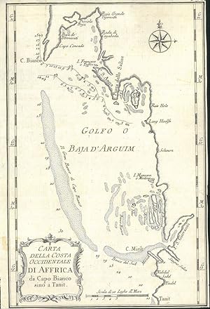 Carta della costa occidentale di Africa da Capo Bianco sino a Tanit. Golfo o Baja d'Arguim. Tratt...