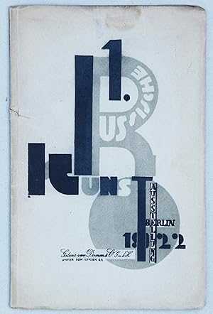 Bild des Verkufers fr Erste Russische Kunstausstellung Berlin 1922 zum Verkauf von Peter Bichsel Fine Books