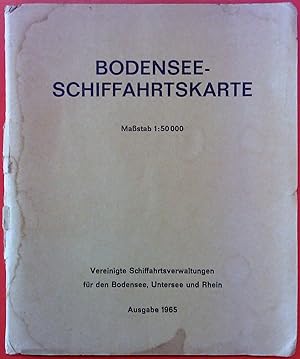 Bild des Verkufers fr Bodensse-Schiffahrtskarte. Mastab: 1 : 50 000. Ausgabe 1965. zum Verkauf von biblion2