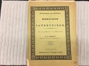 Bild des Verkufers fr Naturgeschichte und Abbildungen der Menschen und der Sugethiere. 13. Heft. Nach den neuesten Systemen und den besten Originalien zum Verkauf von Genossenschaft Poete-Nscht