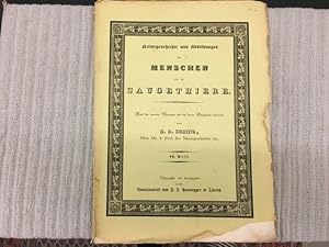 Bild des Verkufers fr Naturgeschichte und Abbildungen der Menschen und der Sugethiere. 18. Heft. Nach den neuesten Systemen und den besten Originalien zum Verkauf von Genossenschaft Poete-Nscht