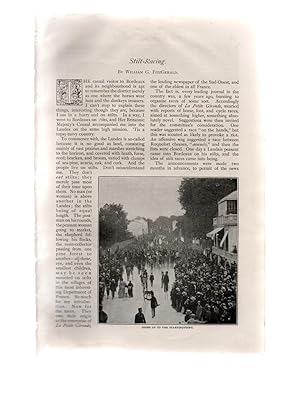 Stilt Racing. (Bordeaux) Strand Magazine 1898 Vol.XV