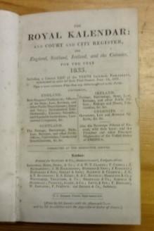 The royal Kalendar: and Court and City Register, for England, Scotland, Ireland, and the Colonies...