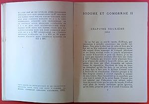 Bild des Verkufers fr Sodome et Gomorrhe II - A la recherche du temps perdu. Tome V zum Verkauf von biblion2