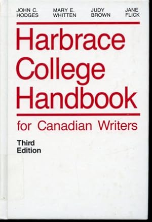 Seller image for Harbrace College Handbook for Canadian Writers for sale by Librairie Le Nord