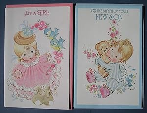 Vintage Greetings Cards x 2