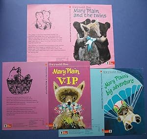 Flat Proof Covers for Mary Plain V.I.P.; Mary Plain's Big Adventure; Mary Plain and the Twins