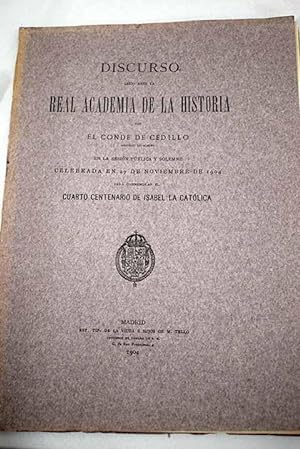 Seller image for Discurso ledo ante la Real Academia de la Historia for sale by Alcan Libros