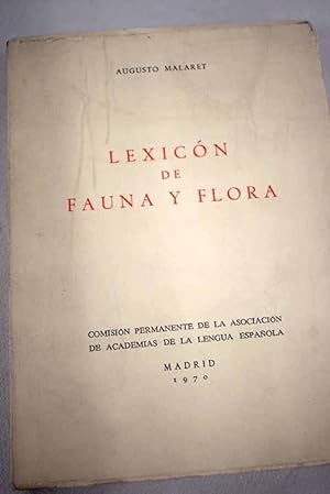Lexicon de fauna y flora
