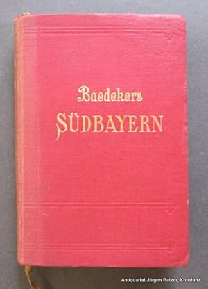 Image du vendeur pour Sdbayern, Mnchen, Oberbayern, Allgu, Unterinntal mit Innsbruck, Salzburg. (37. Auflage). Leipzig, Baedeker, 1925. Mit 51 teils gefalteten Karten u. 3 gefalteten Panoramen. XXXII S., 4 Bl., 346 S. Or.-Lwd.; Rcken leicht verblasst u. etwas berieben. mis en vente par Jrgen Patzer