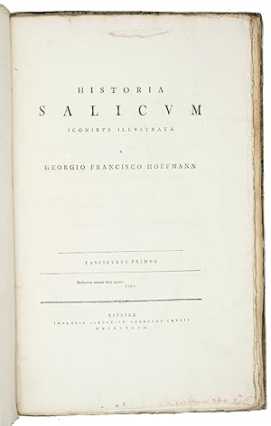 Seller image for Historia salicum iconibus illustrata. for sale by Antiquariat INLIBRIS Gilhofer Nfg. GmbH