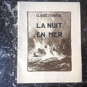 La NUIT en MER. Lithographies de FOUQUERAY.