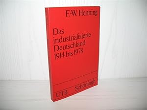 Das industrialisierte Deutschland 1914 bis 1978. Wirtschafts- und Sozialgeschichte: Band 3; UTB 337;