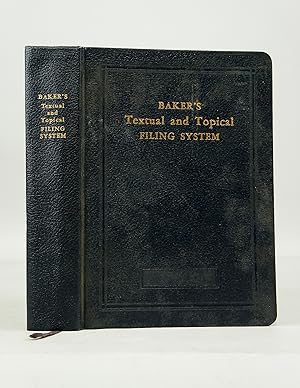 Seller image for Baker's Textual and Topical Filing System (From the Library of Morton H. Smith) for sale by Shelley and Son Books (IOBA)