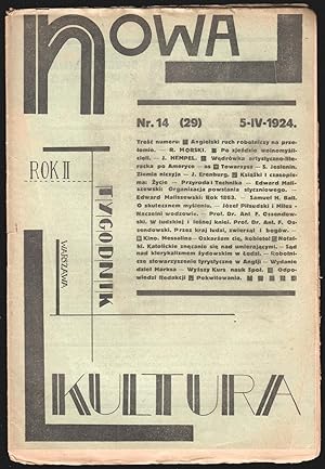 Nowa kultura: tygodnik [New Culture: a weekly], vol. II, no. 14 (29)