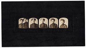 Bild des Verkufers fr Five photo portraits of unknown women in collage frame zum Verkauf von Attic Books (ABAC, ILAB)