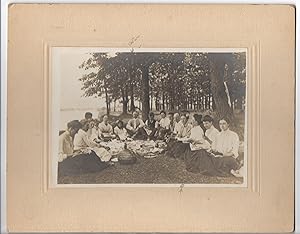 Bild des Verkufers fr Photograph of a family picnic zum Verkauf von Attic Books (ABAC, ILAB)