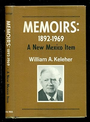 Imagen del vendedor de Memoirs 1892-1969 - A New Mexico Item a la venta por Don's Book Store