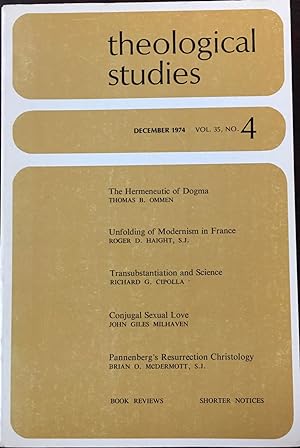 Theological Studies - Vol. 35, No. 4 (December 1974)