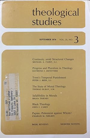 Theological Studies - Vol. 35, No. 3 (September 1974)