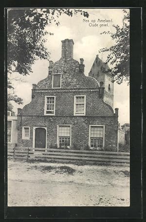 Ansichtskarte Nes op Ameland, Oude Gevel