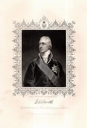 Seller image for Charles Whitworth, Viscount Whitworth. Stahlstich-Portrt von Robinson nach Lawrence. for sale by Antiquariat Dennis R. Plummer