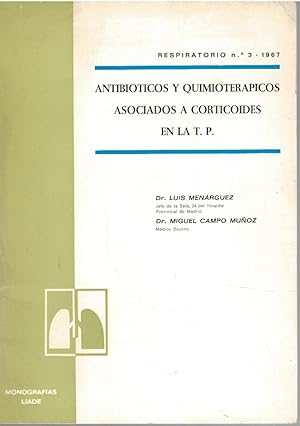 Seller image for ANTIBITICOS Y QUIMIOTERPICOS ASOCIADOS A CORTICOIDES for sale by Librera Dilogo