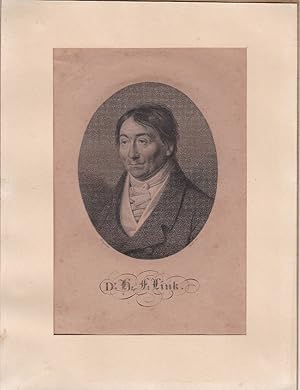 Bild des Verkufers fr Portrt / Bildnis von Heinrich Friedrich Link (1767-1851). zum Verkauf von Antiquariat Schwarz & Grmling GbR