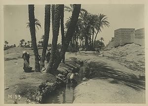 Morocco Marrakech daily life Washerwomen? Old Photo Felix 1930