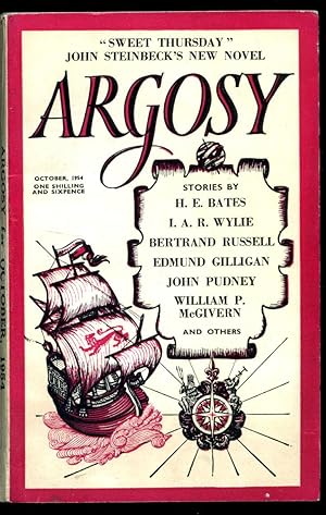 Immagine del venditore per Argosy | The Short Story Magazine of Complete Stories | Volume XV Number 10 | October, 1954 | H. E. Bates 'Chaff in the Wind'; Bertrand Russell 'The Queen of Sheba's Nightmare'; Edmund Gilligan 'Sea Rescue'; John Pudney 'An Opening for Father'; Robert Sheckley 'The Impacted Man'; 'John Steinbeck 'Sweet Thursday'. venduto da Little Stour Books PBFA Member