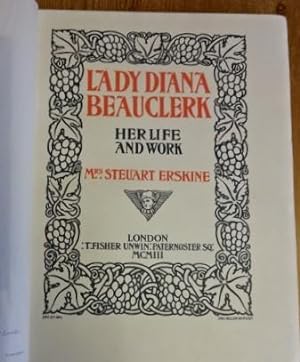 Image du vendeur pour Lady Diana Beauclerk: her life and work. mis en vente par WestField Books