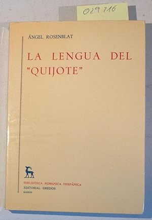 La lengua del "Quijote" - Biblioteca Romanica Hispanica II. Estudios Y Ensayos, 158