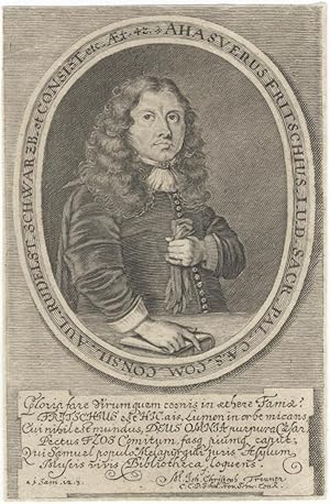 Seller image for Portrait engraving by M.J.C. Trenner. Ca. 1680 for sale by J & J LUBRANO MUSIC ANTIQUARIANS LLC