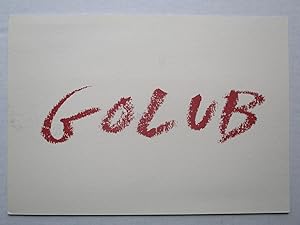 Seller image for Leon Golub New Paintings Barbara Gladstone 1986 Exhibition invite postcard for sale by ANARTIST