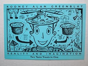 Seller image for Rodney Alan Greenblat Reality and Imagination; Two Taste Treats in One ICA University of Pennsylvania 1988 Exhibition invite postcard for sale by ANARTIST