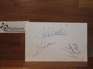 Bild des Verkufers fr Autographed Postcard Unidentified 3 Autographs Sports 1970ies? /// Autogramm Autograph signiert signed signee zum Verkauf von Antiquariat im Kaiserviertel | Wimbauer Buchversand